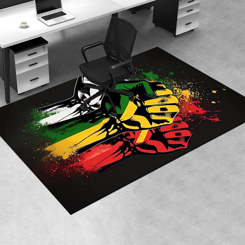 Office Carpet-Rasta Colors Sofa Rug, Chair Mat for Protectiona017