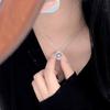 Meier S925 sterling silver fortune-turning eight-treasure compass necklace, female chinese style retroelegantclassy clavicle chain