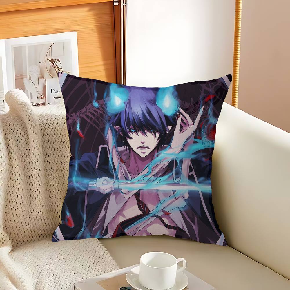 Blue Exorcist Cushion Cover Pillowcase Upholstery Sofa Throw Pillow Home Decor Pillowcas