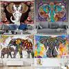 India Mandala Tapestry Elephant Buddha Aesthetic Wall Hanging Print Boho Decor Vintage Ation Psychedelic Home  Room