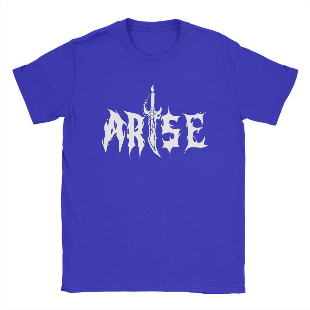 Herren T-Shirt ARISE! 005 Solo Leveling Sung Jinwoo Neuartige Baumwoll-T-Shirts Kurzarm T-Shirts Rundhals Kleidung Geschenkidee