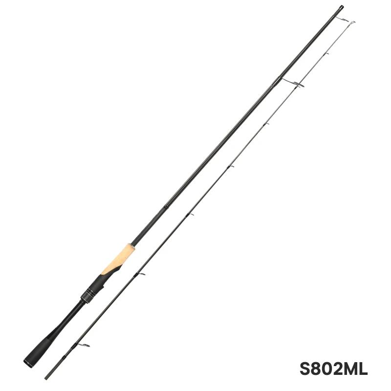 Portable Lure Reel 2.28m 2.44m Long Casting Model Shore Fishing Rod ML M Fast Action FUJI Guide Spinning Rod for Seabass Saltwater Corrosion Resistant