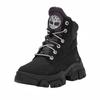 Timberland Zapatos Casuales de Caña Alta Cómodos Versátiles Duraderos Antideslizantes para Mujer Zapatos Casuales Negros A5XBG