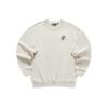 FILA Fusion Cartoon Logo Print Round Neck Knitted Casual Pullover Sweatshirt Unisex sweatshirt Milk-Beige T11U413206F-BG