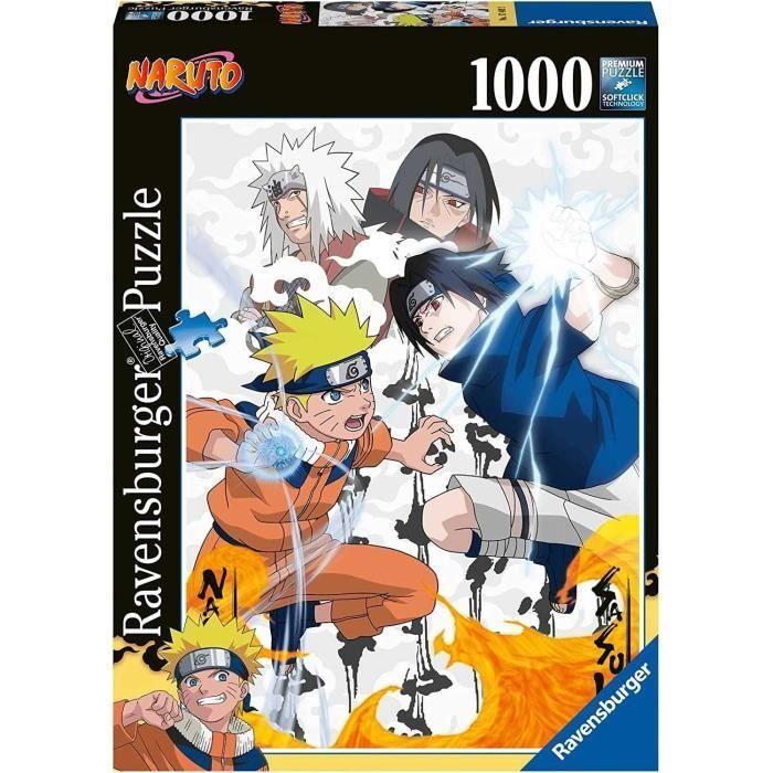 Puzzle Jeu de Puzzle 1000 Pièces Dessins Animés - Ravensburger - Naruto vs. Sasuke