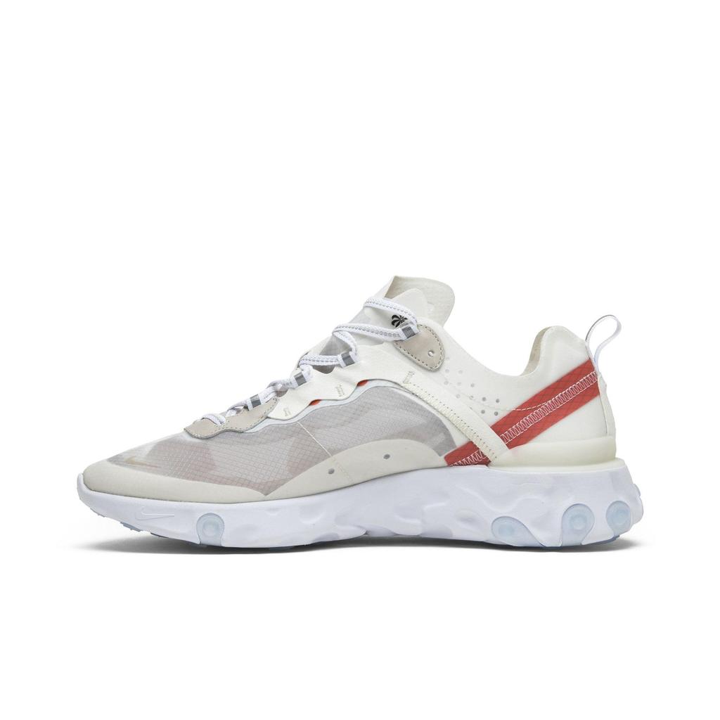 Nike React Element 87 'Light Bone' (Unisex) Sail / Light Bone-White-Rush Orange-Black Running Shoes AQ1090 100