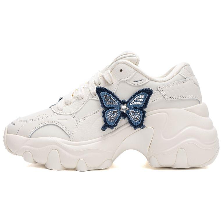 

Puma Pulsar Wedge Butterfly Женские кроссовки Кремовый Морозно-слоновая кость Серебристый 400976-01 35.5