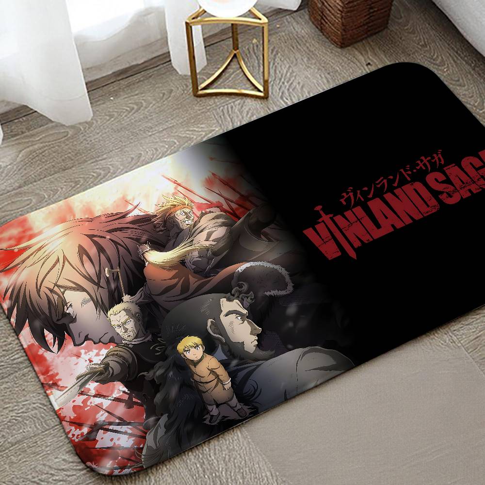Aniem Vinland Saga Carpet Bathroom Anti-slip Mat Door Mat Home Decoration Mat Entrance Door Mat Scratch-resistant Door Mat