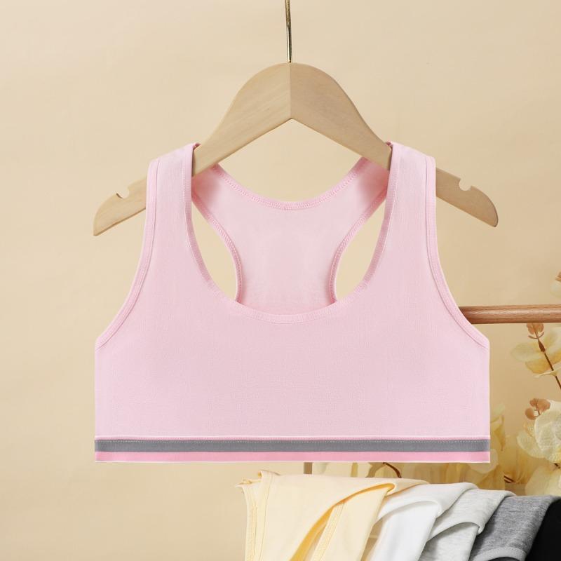 

Underwear Developmental Teenage Sports Undershirt Cotton 12-14-16 Years Old Bra 35-45KG чорний