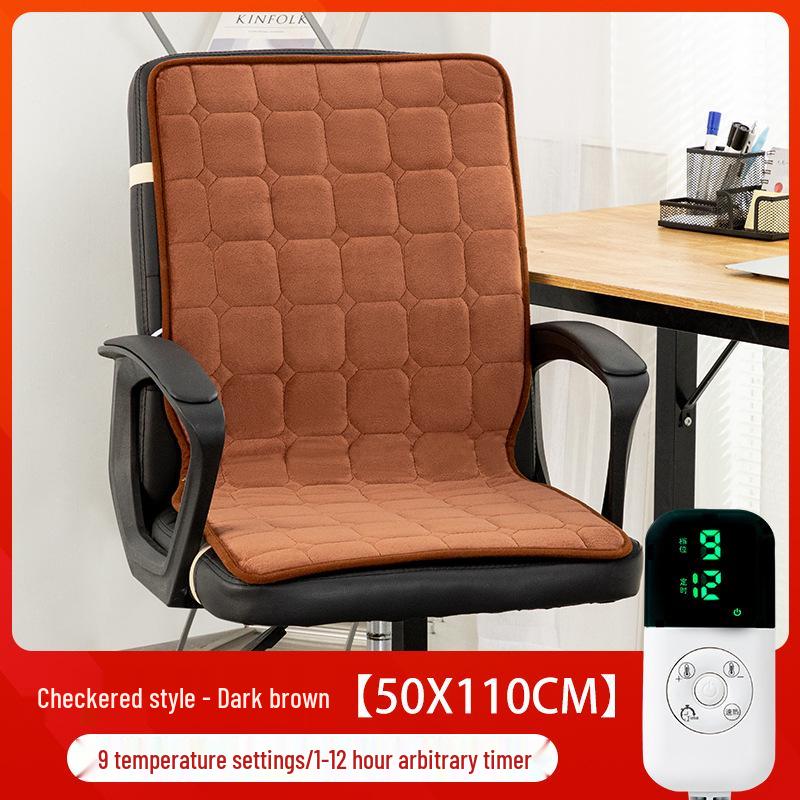 Integrated Heated Seat & Backrest Cushion for Office Chairs - Perfect for Autumn & Winter