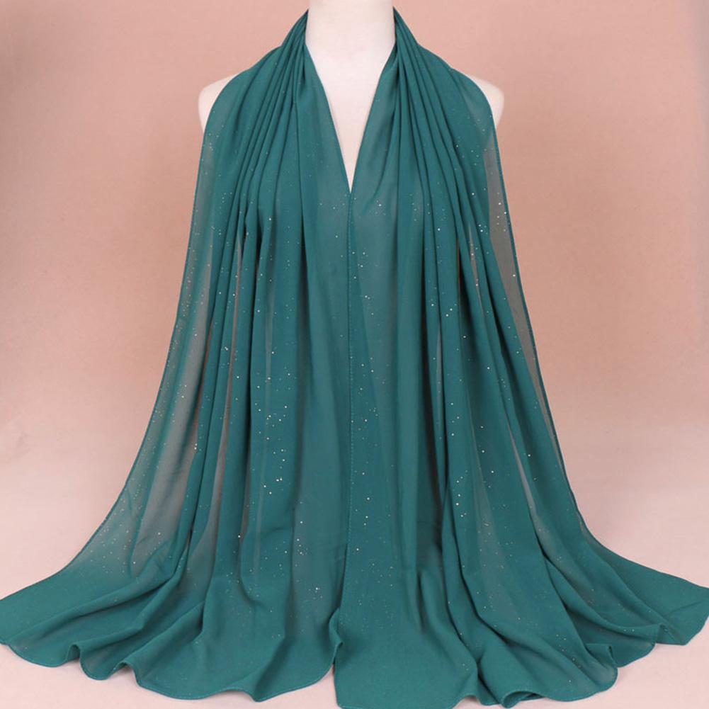 Womens Muslim Chiffon Headscarf Islamic Ladies Neck Head Hat Hijab