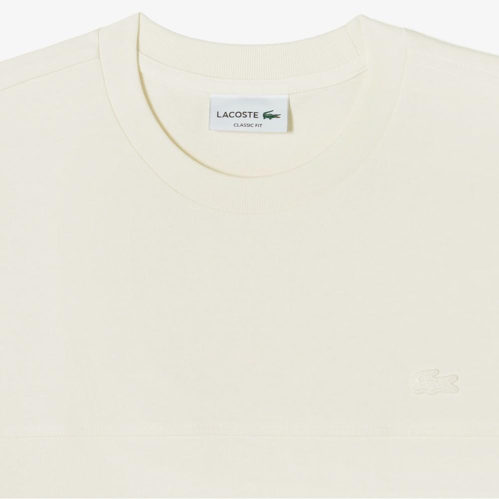 Lacoste Men's Strong Yarn Woven Panel Short-Sleeved T-shirt TH358E-56G056