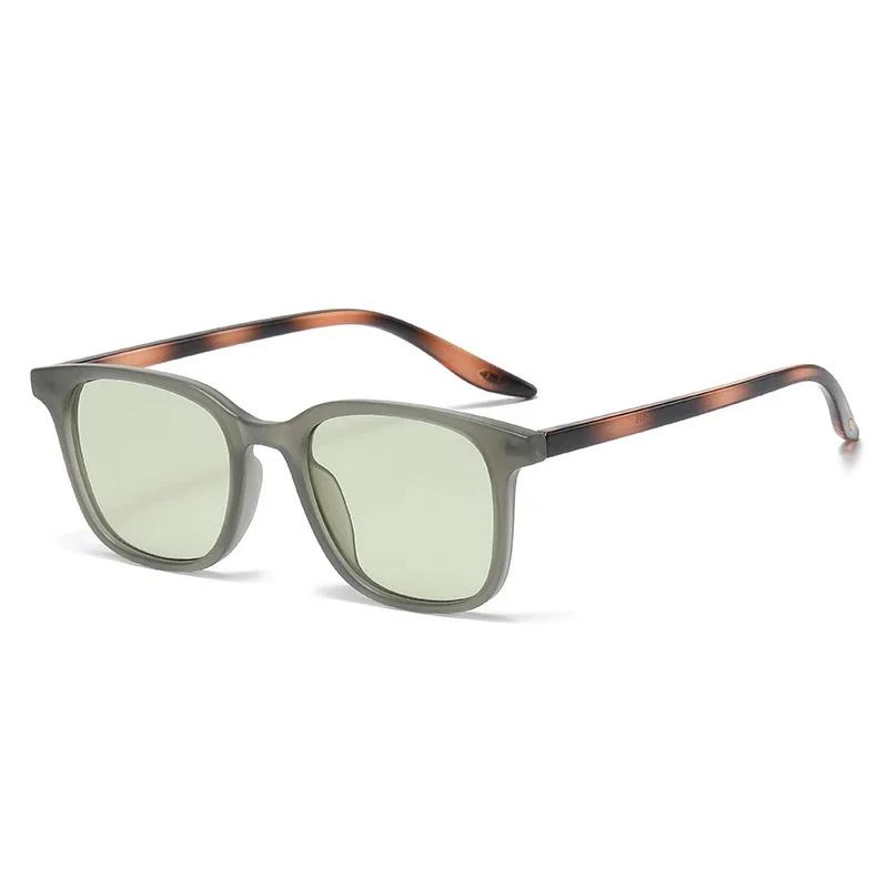 Fashion Sunglasses For Women Square Retro Contrast Color Shades Uv400 Men Trending Matte Gradient Sun Glasses Ins Popular