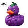 Desktop Stress Toys for Coworkers Grape Duck Squishy Toy, Slow Rebound Relief Squeeze Cute Fruit Desk Decorations Office Fidget Large Size Soft