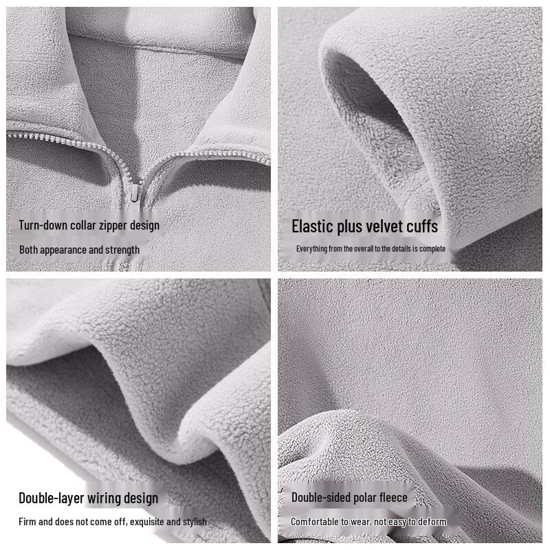 JEEP SPIRIT Men's Heavyweight Fleece Half-Zip Pullover