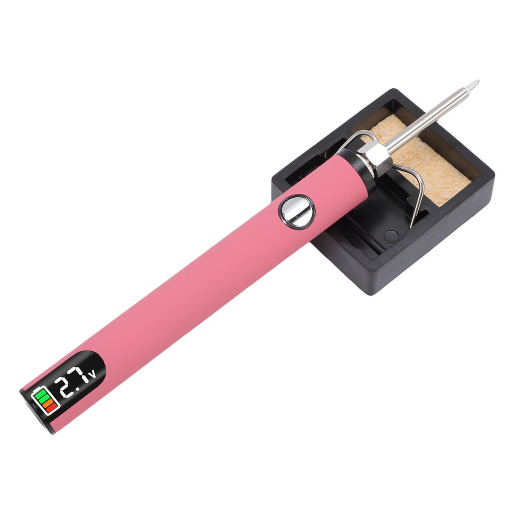 Thread Burning Pen Kit Rechargeable for Jewelry Making Beading Leather Craft Sewing Weaving Stringing Portable Digital Display