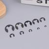 120ks Sada černých nerezových pojistných kroužků Snap Ring E-Clip Podložka Sortiment Pro upevnění hřídele M1.5-M10