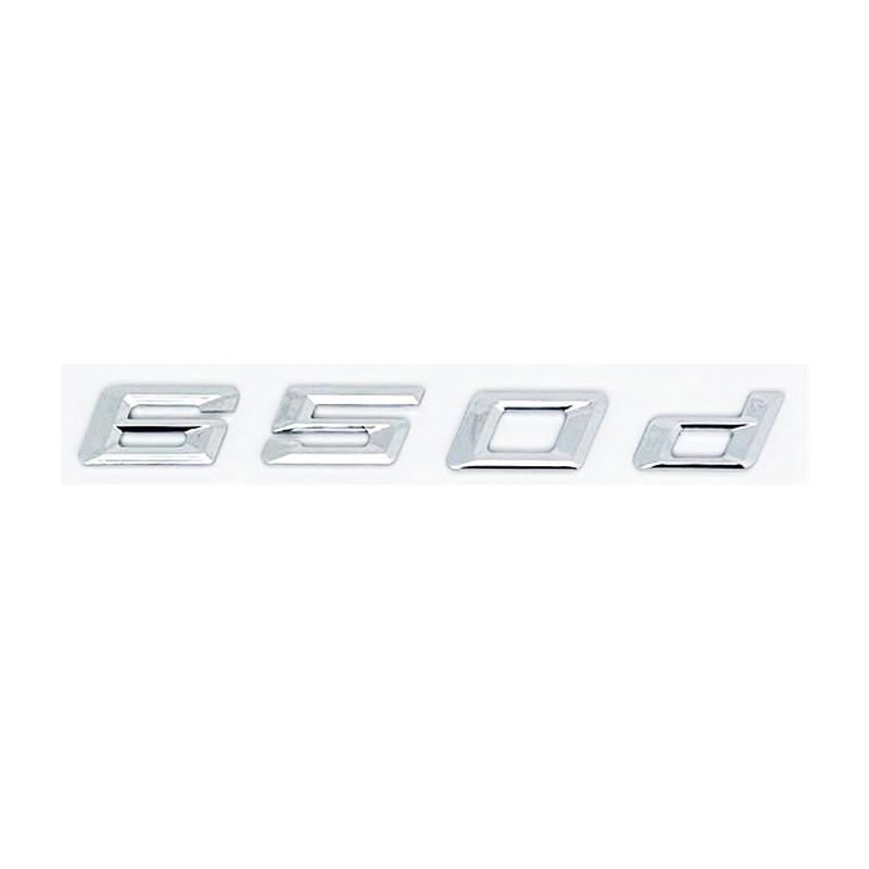 New ABS Alphanumeric Trunk Emblem for BMW 6 Series E63 E64 F06 F12 F13 - 620d 625d 628d 630d 635d 640d 645d 650d Logo Sticker