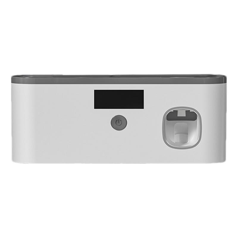 Nástěnný držák na zubní kartáčky do koupelny UV organizér na zubní kartáčky Dávkovač zubní pasty USB dobíjecí 5 slotů Koupelnové potřeby