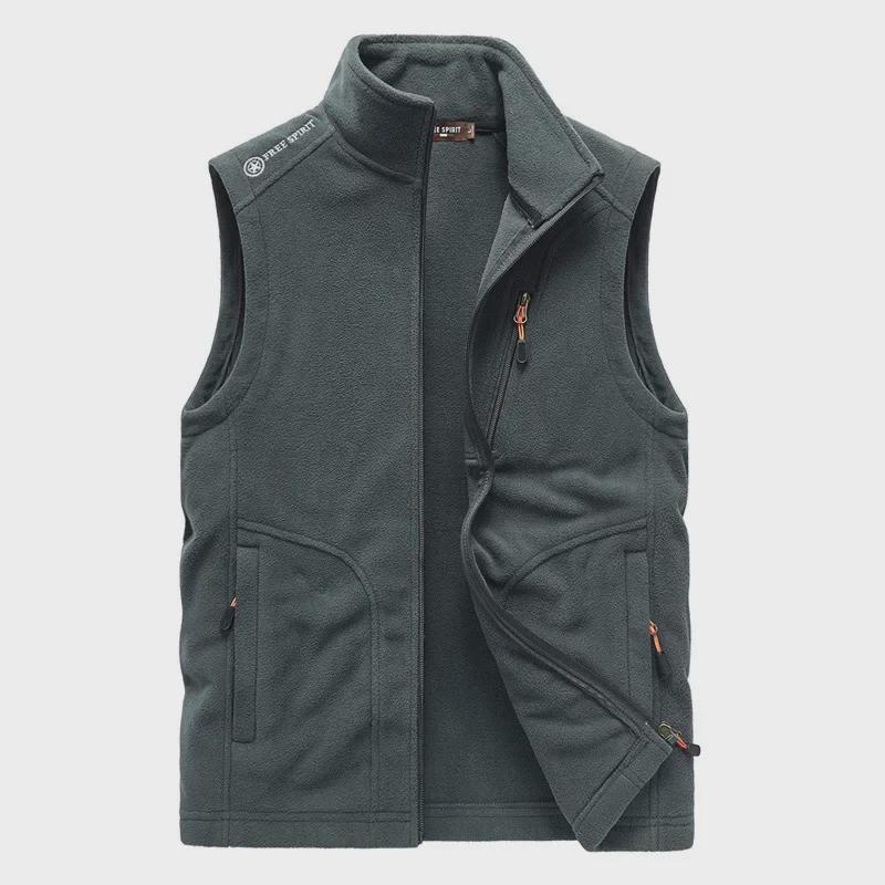 Men's Polar Fleece Outdoor Vest Jacket 2166