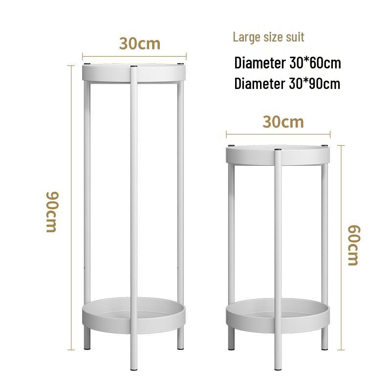 Elegant Multi-Tier Wrought Iron Indoor Plant Stand for Balcony or Living Room