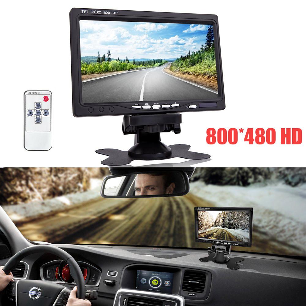 7 Inch Car Rear View Camera Monitor Universal Truck Parking Display 9-36V 1024*600 Screen HD Reversing Camera with Screen