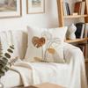 4 Pcs Minimalist Abstract Leaves Single-Sided Printed Pillowcase Cushion Cover,Suitable For Living Room,Bedroom,Car Decoration