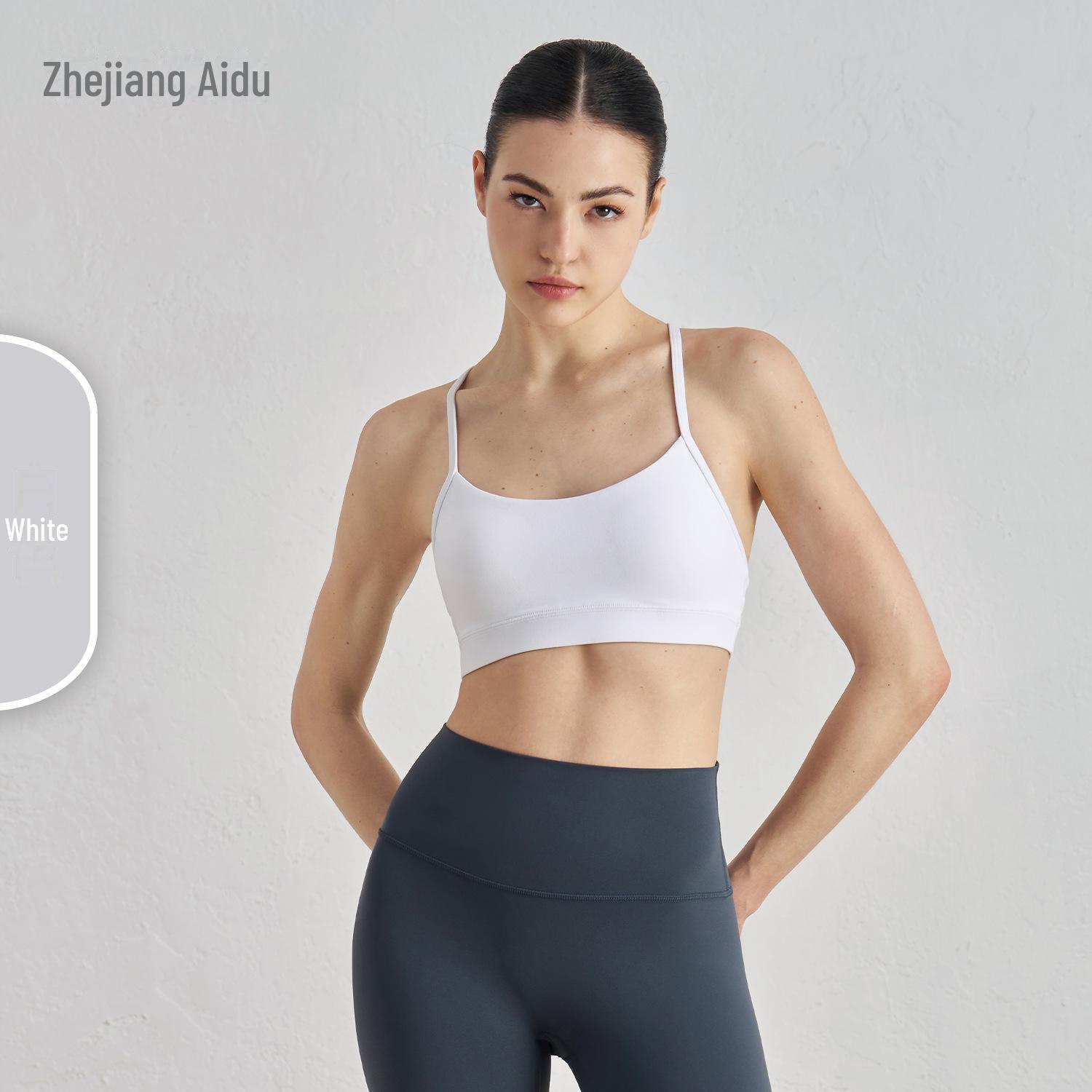 

Спортивний бюстгальтер NU Youth: Бюстгальтер для йоги та фітнесу з підкладкою, з ефектом сексуальної спини та підтримкою ударів, що запобігає провисанню. M