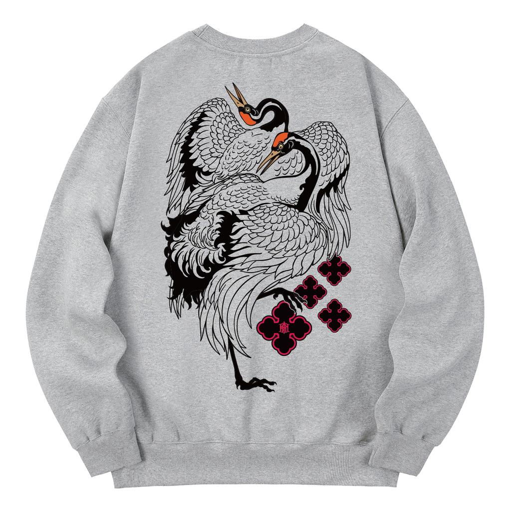 KAN6312 Kmg0105 Giljo Fleece-Lined Sweatshirt - Gray