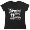 Gemini Expressive Restless Sarcastic Novelty Graphics Funny Womens T-Shirt