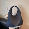 Ladies Casual Korean Style Underarm Bag Single Shoulder Commuter Travel Bag Fabric Leisure Handbag for Women