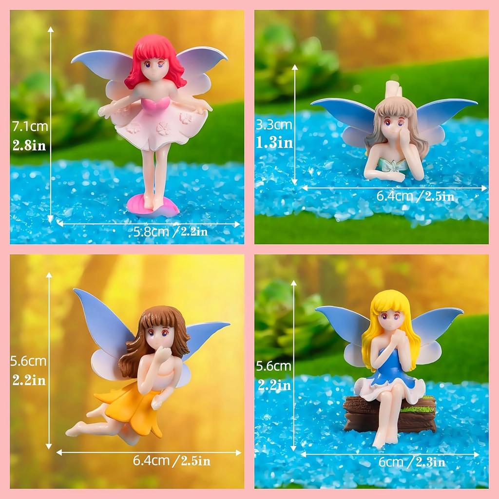 Fairy Cake Topper Butterfly Cake Decoration Mushroom Cake Decorations Fairytale Theme Party Decorations