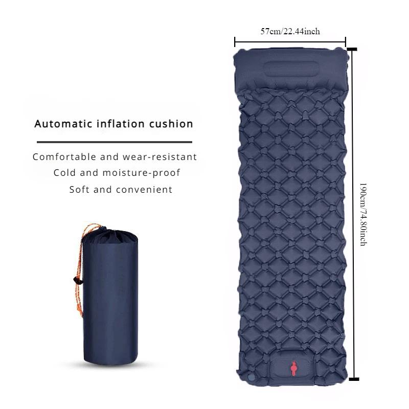 New single foot inflatable mat outdoor tent sleeping mat camping super lightweight portable sleeping mat moisture-proof