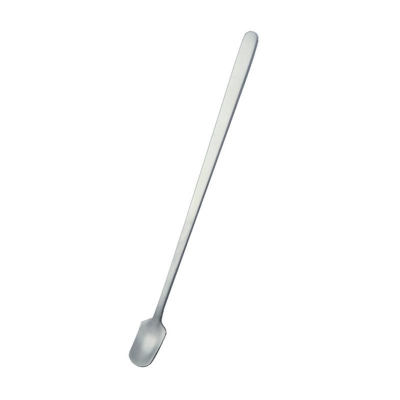 Square Head Stirring Spoon Small Teaspoon Metal Steel Tableware Easy To Clean
