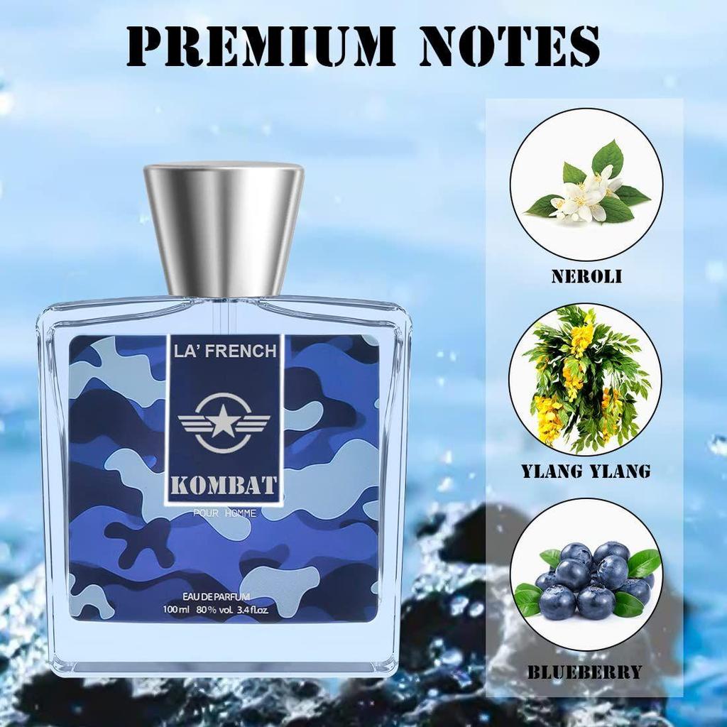 Kombat Perfume for Men - 100ml | Extra Long Lasting Luxury Perfume Scent | Pour Homme Eau De Parfum | All Day Fragrance | Perfume Gift Pack of 1