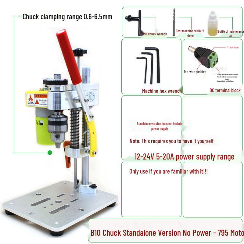 Micro Mini Desktop Drill for Phone & Watch Repair - Electric Grinding & Punching Tool
