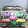 Colorful Tulip Flower Design Bedding Set Bedding set (1 duvet cover, 2 pillowcases, duvet not included)