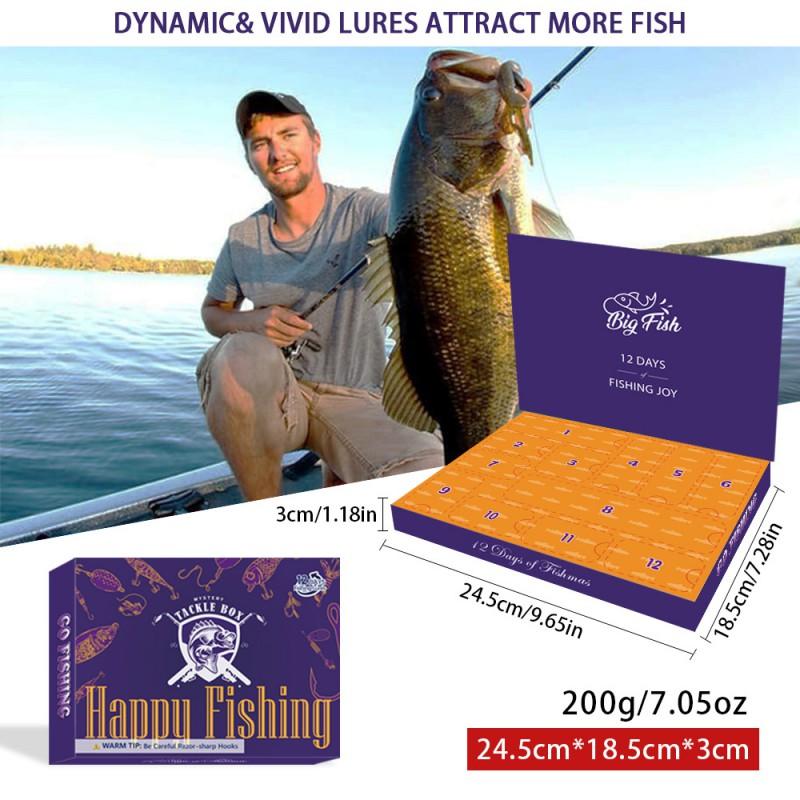 12-Piece Fishing Lure Gift Set With Minnow Crankbait Artificial Baits Freshwater Saltwater Bass Pike