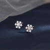 Elegant Snowflake Crystal Stud Earrings for Women - Luxurious, Chic, and Versatile Jewelry for Daily Wear