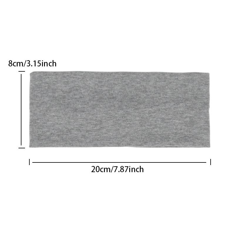 Unisex Simple Solid Color Running Sports Yoga Headband To Absorb Sweat Elastic HairBands Women Makeup Vintag Hair Accessories