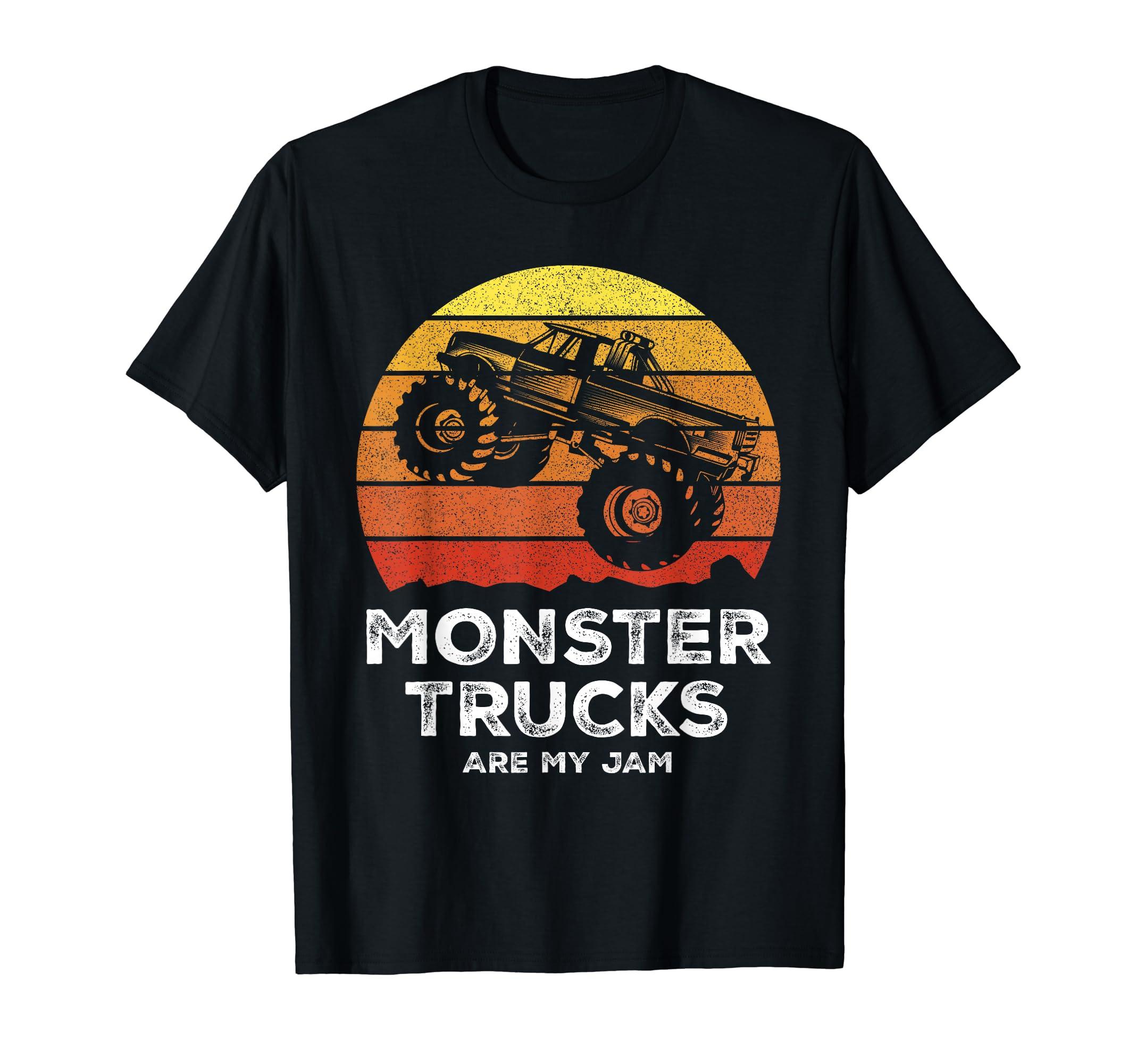 

Monster Trucks Are My Jam Shirt, Funny Monster Truck Engine T-Shirt