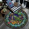 Aquatic Life Mandala Round Area Rug Under Office Chairs Bedroom Living Room Home Decor