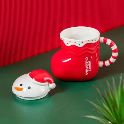 Christmas Water Cup Creative Christmas Ceramic Cup Snowman Mug High Value Cup