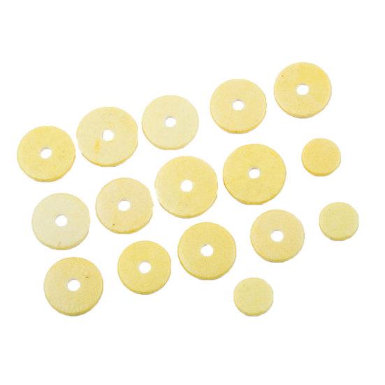 Buy 16Pcs Replacement Flute Genuine Leather Pads Mat Musical