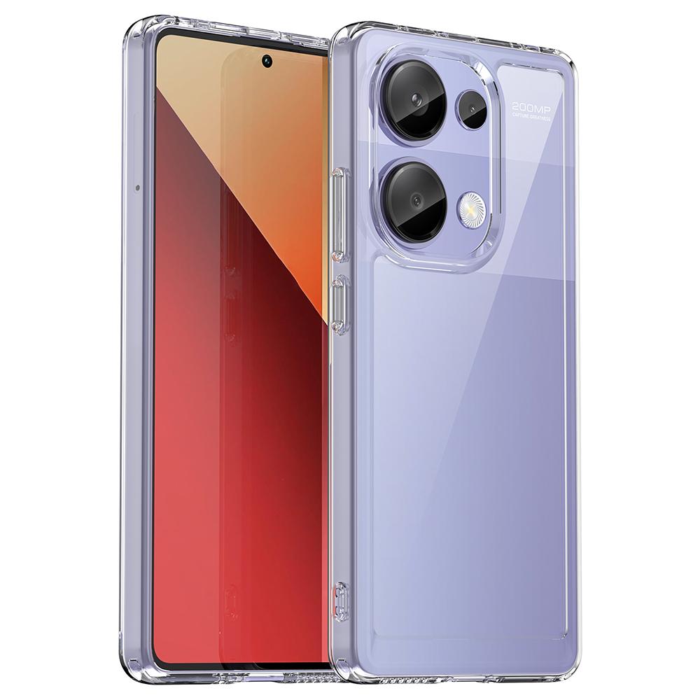 

For Xiaomi Redmi Note 13 Pro 4G/Poco M6 Pro 4G Case Clear Phone Cover with Electroplated Buttons (Big Rear Lens Hole) A