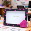 DIY Heart Belongs To Building Blocks Photo Frame - Creative Handmade Gift for Lovers