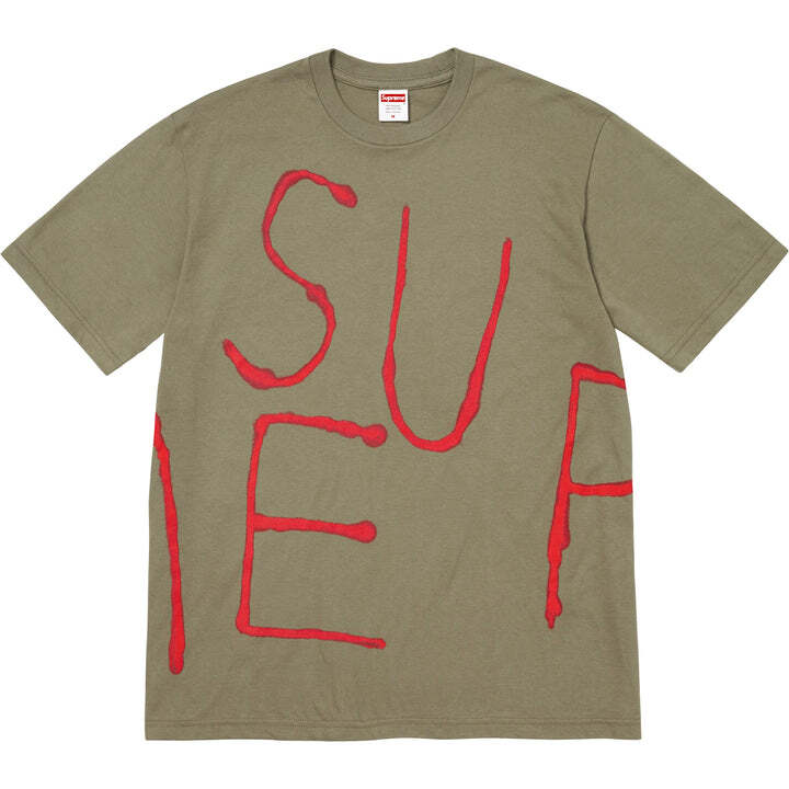 Supreme Painted Tee Olive L