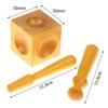 Compact Size Square Jewelry Bench Block Doming Punch Tool for Portable Jewelry Making Stamping DIY Craft Repair Work