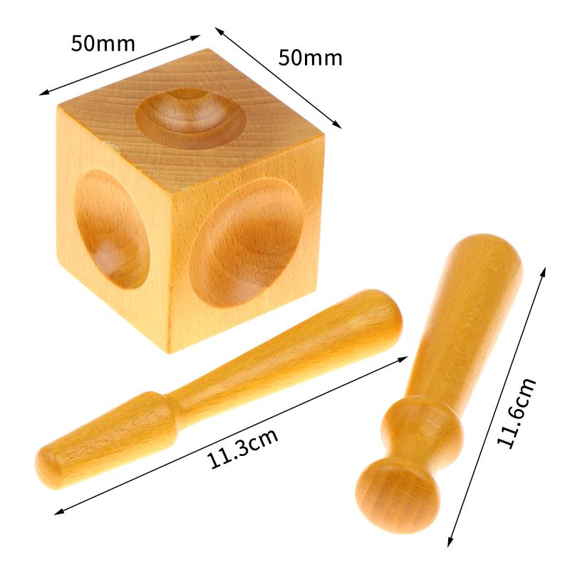 Compact Size Square Jewelry Bench Block Doming Punch Tool for Portable Jewelry Making Stamping DIY Craft Repair Work