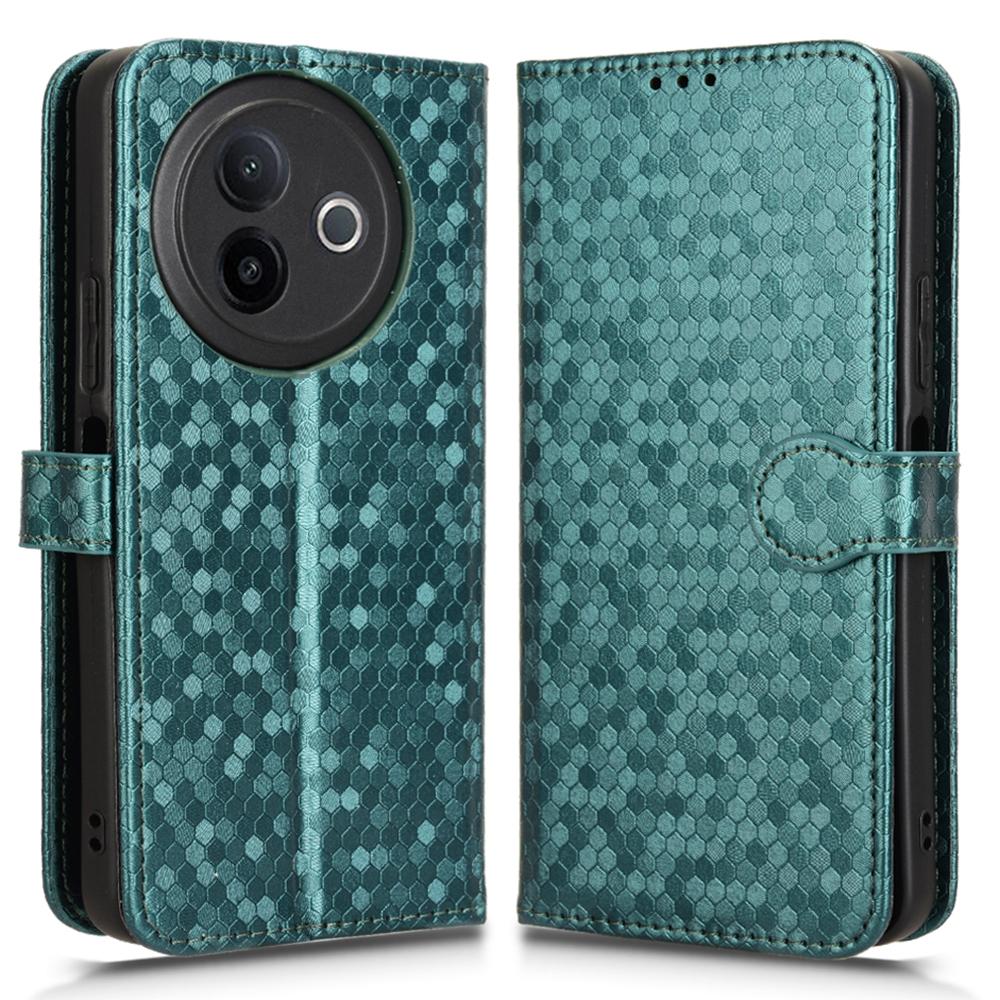 For Vivo Y39 5G/Y300i 5G Wallet Case Dot Pattern Imprint PU Leather Phone Cover
